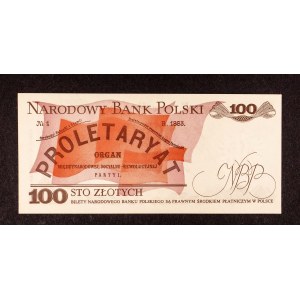 Polsko, PRL, 100 ZŁOTYCH 1.06.1986, série LW.