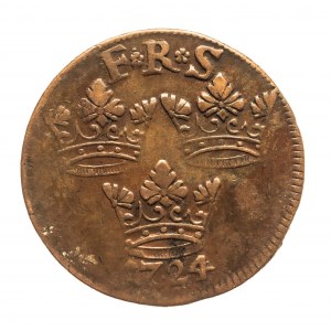 Sweden, Frederick I, 1 ore 1724