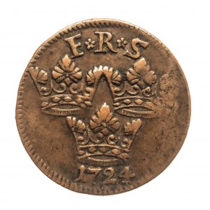 Suède, Frédéric Ier, 1 ore 1724