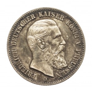 Niemcy, Cesarstwo Niemieckie, Fryderyk III, 2 Marki 1888 A, Berlin
