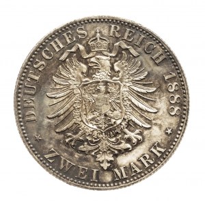 Germany, German Empire, Frederick III, 2 Marks 1888 A, Berlin