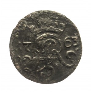Polska, August III Sas, szeląg 1763 I.C.S, Elbląg
