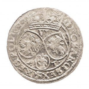 Polsko, Jan II Kazimír Vasa, šestipence 1662 AT, Krakov
