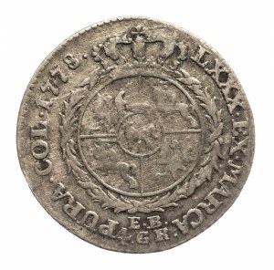 Poland, Stanislaw August Poniatowski, PLN 1778 E.B., Warsaw - very rare