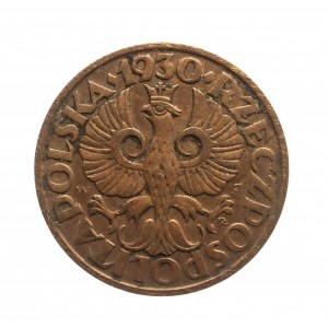 Polsko, Druhá polská republika, 2 grosze 1930, Varšava