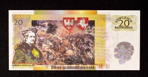 Poland since 1989, Białowieża, 20 Białowieża Hunters, Battle of Grunwald, 17.04.2010 - collector's bill.