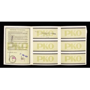 PRL, NBP, PKO, Lokacyjny Bon Oszczędnościowy na 1000 złotych Poznań 1977.