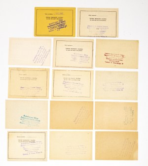 PRL, set of 14 shopping vouchers for waste paper, Poznań 1982.