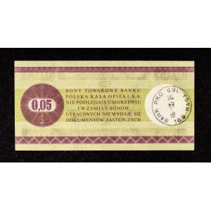 PRL, Pewex, Bon Towarowy, 5 centów 1.10.1979, seria HA.
