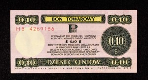 People's Republic of Poland, Pewex, Commodity Voucher, 5 cents 1.10.1979, HB series.