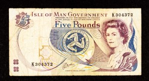 Isle of Man, £5 1991.