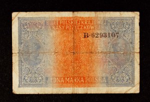 Warsaw General Government, 1 Polish mark 9.12.1916, General, Series B.
