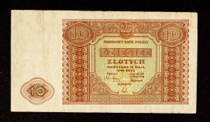 Poland, People's Republic of Poland (1944 - 1989), 10 ZŁOTCH 15.05.1946.