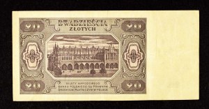 Poland, PRL (1944 - 1989), 20 ZŁOTCH 1.07.1948, KC series.