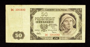 Poland, People's Republic of Poland (1944 - 1989), 50 ZŁOTYCH 1.07.1948, DC series.