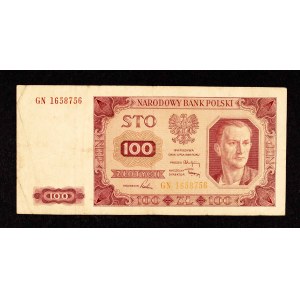 Polska, PRL (1944 - 1989), 100 ZŁOTYCH 1.07.1948, seria GN.