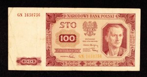 Poland, PRL (1944 - 1989), 100 ZŁOTYCH 1.07.1948, GN series.