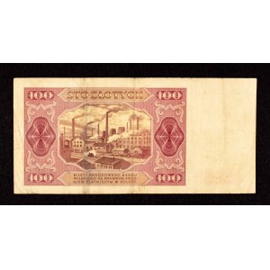 Polska, PRL (1944 - 1989), 100 ZŁOTYCH 1.07.1948, seria GN.