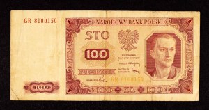 Poland, PRL (1944 - 1989), 100 ZŁOTYCH 1.07.1948, GR series.
