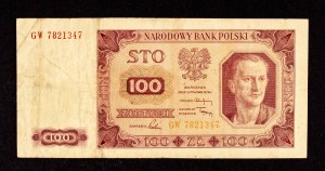 Poland, PRL (1944 - 1989), 100 ZŁOTYCH 1.07.1948, GW series.