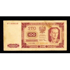 Polska, PRL (1944 - 1989), 100 ZŁOTYCH 1.07.1948, seria FT.