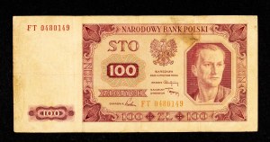 Poland, PRL (1944 - 1989), 100 ZŁOTYCH 1.07.1948, FT series.