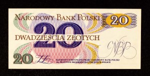 Poland, People's Republic of Poland (1944 - 1989), 20 ZŁOTYCH 1.06.1982, series A.