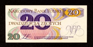 Poland, People's Republic of Poland (1944 - 1989), 20 ZŁOTYCH 1.06.1982, E series.