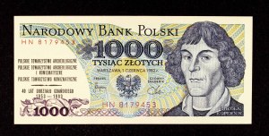 Poland, PRL (1944-1989), 1000 ZŁOTYCH 1.06.1982, HN series. PRINTING.