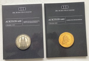 BUSSO auction catalog set, Jurgen Baur collection Cologne and adjacent areas and Mecklenburg.