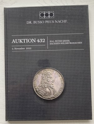 BUSSO auction catalog, Peter Kress collection, Saxony - Hildburghausen.