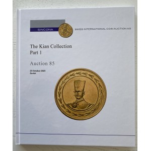 Katalog aukcyjny firmy SINCONA, kolekcja monet Perskich i Irańskich, część I, 23.10.2023.