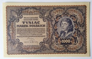 Poland, Second Republic (1918-1939), 1000 Polish marks 23.08.1919, I Serja DK.