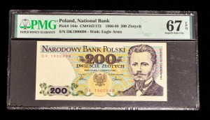 Poland, People's Republic of Poland (1944-1989), 200 gold, 1.06.1986, DK series, PMG 67 EPQ.