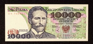 Poland, People's Republic of Poland (1944-1989), 10000 gold, 1.12.1988, DK series.