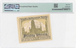 Free City of Danzig, Notgeld 50 fenig 1919, PMG 65 EPQ.