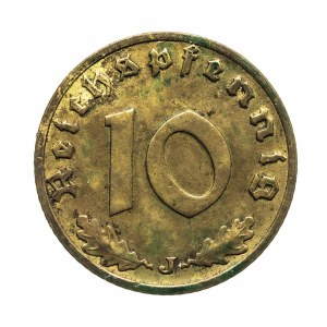 Niemcy, III Rzesza, 10 Reichspfennig 1937 J, Hamburg