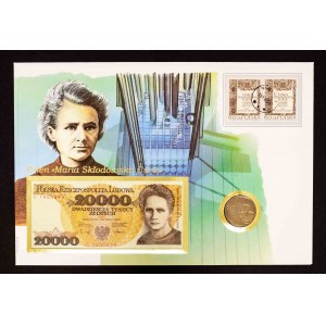Polska, PRL, Koperta Numizmatyczna - Maria Curie Skłodowska, 1967/8, 1989