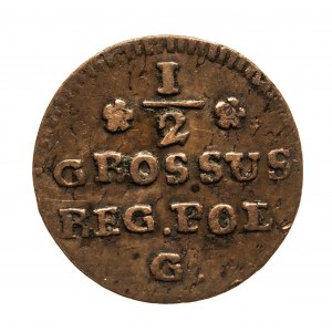 Polska, Stanisław August Poniatowski, 1/2 grosza 1768 G, Kraków.