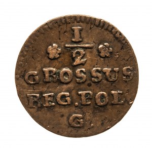 Poland, Stanislaw August Poniatowski, 1/2 penny 1768 G, Krakow.
