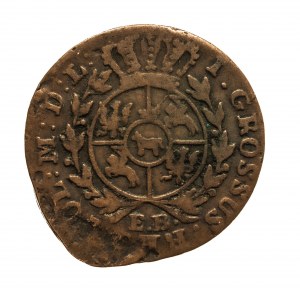 Poland, Stanislaw August Poniatowski, penny 1778 E.B. Warsaw. Destrukt (?).