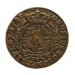Polska, Stanisław August Poniatowski, trojak 1787 E.B. Warszawa.