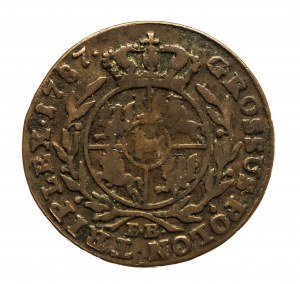 Poland, Stanislaw August Poniatowski, trojak 1787 E.B. Warsaw.