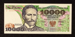 Poland, PRL, 10000 zloty 1.12.1988 Wyspianski, Z series