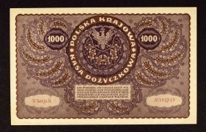 Poland, Second Republic, 1000 Polish marks 23.08.1919, II Serja R - rare series