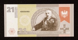 Poland since 1989, Pleszew, 21 Pleszew crowns. Greater Poland Uprising, 2021 - collector's bill.
