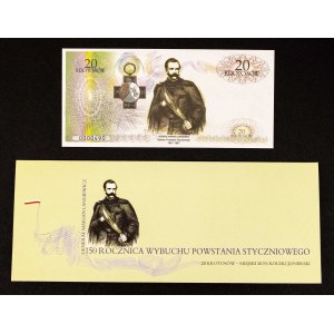 Polska od 1989 roku, Krotoszyn, 20 krotosów 2013, 150. Rocznica Wybuchu Powstania Styczniowego - miejski bon kolekcjonerski
