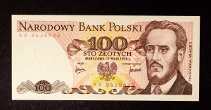 Poland, PRL, 100 zloty 17.05.1976, AR series