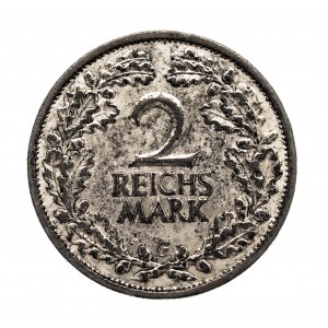 Niemcy, Republika Weimarska, 2 marki 1926 G, Karlsruhe.