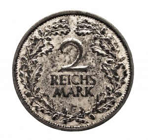 Germany, Weimar Republic, 2 marks 1926 G, Karlsruhe.